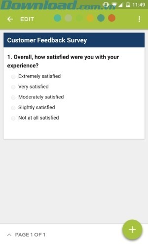 Tạo bản câu hỏi khảo sát nhanh chóng,dễ dàng