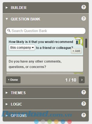 Nhiều dạng câu hỏi khác nhau
