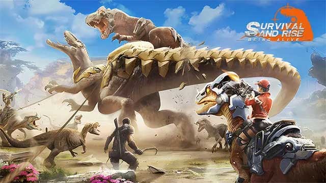 Survival and Rise: Being Alive là game sinh tồn trên đảo khủng long