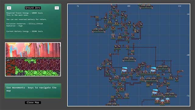 Khám phá một bản đồ có quy mô lớn
