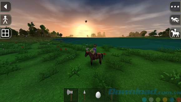 Cưỡi ngựa trong Survivalcraft cho Windows 8