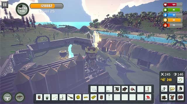 Surviving Skeleton Island là game nhập vai chế tạo kết hợp sinh tồn thế giới mở