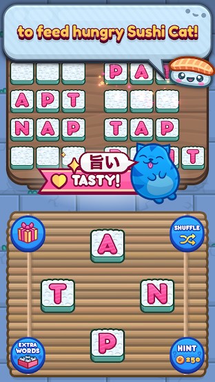 Giúp cho chú mèo đói được ăn sushi