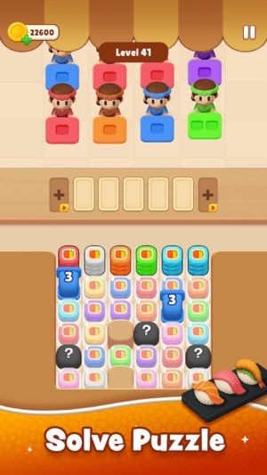 Giao diện và đồ họa sushi cực kỳ dễ thương