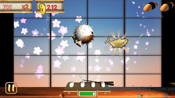 Giao diện game Sushichop