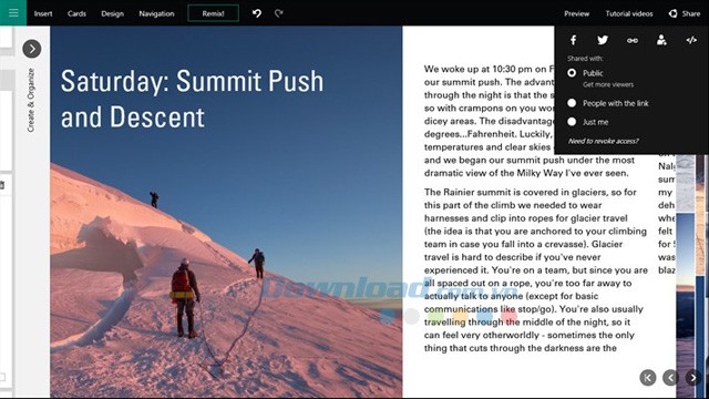 Chia sẻ tác phẩm với bạn bè thông qua mạng xã hội