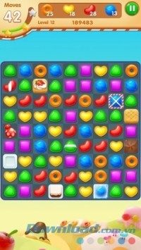 Giao diện của Sweet Candy Fever cho Android