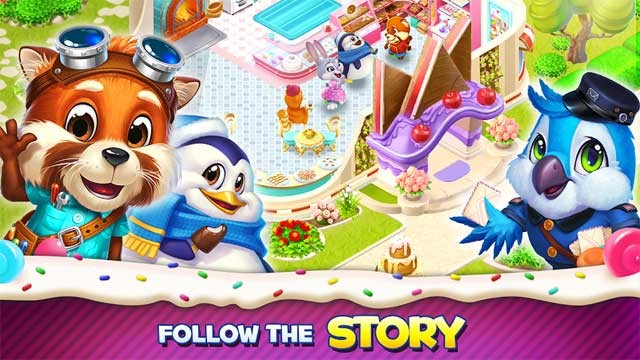 Theo dõi câu chuyện của những loài động vật dễ thương trong thị trấn bánh ngọt