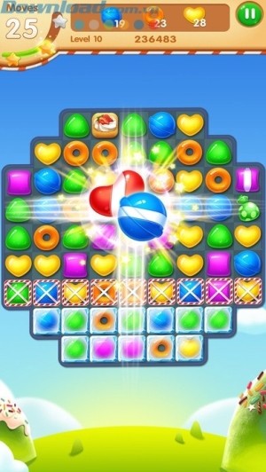 Kết hợp các viên kẹo đặt biệt để tạo ra vụ nổ lớn