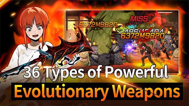 Nhận được 36 cấp độ vũ mạnh mẽ để chiến đấu với nhiều loại quái vật