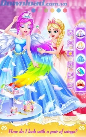 Mặc trang phục dạ hội và thêm đôi cánh thiên thần cho thật hoàn hảo