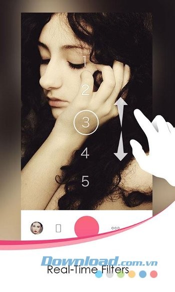 Các bộ lọc trong thời gian thực của Sweet Selfie