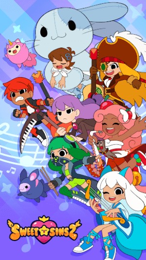 Sweet Sins Superstars là game âm nhạc đồ họa anime độc đáo