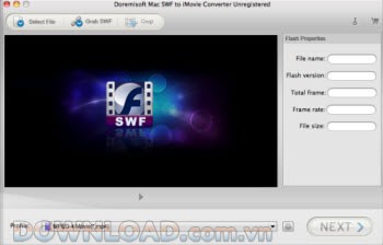 SWF to iMovie Converter for Mac