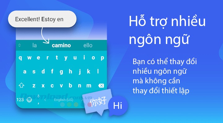Microsoft SwiftKey hỗ trợ nhiều ngôn ngữ không cần chuyển đổi