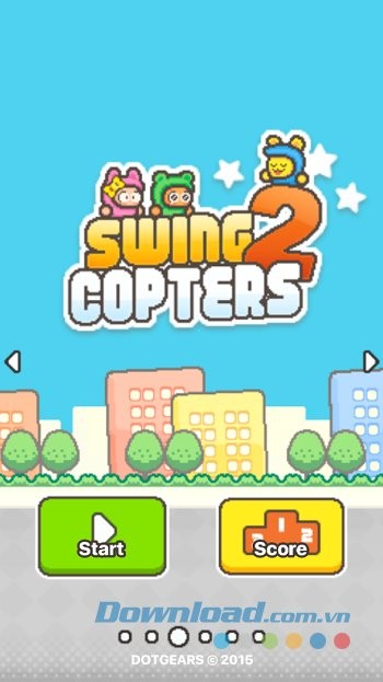 Giao diện game Swing Copters 2