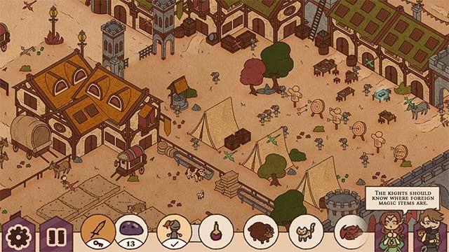 Thế giới game Sword and Seek được vẽ tay tinh tế và chi tiết