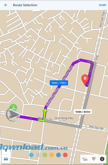 Xem hướng dẫn cụ thể với GPS Navigation & Maps Sygic