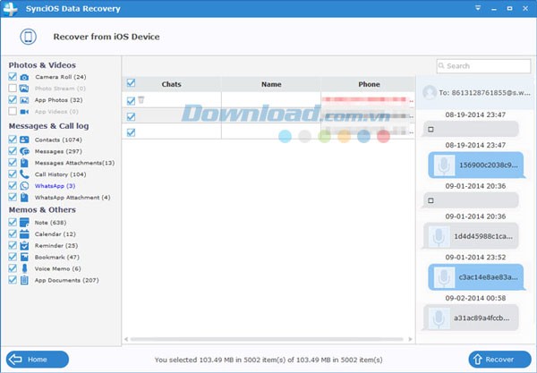 SynciOS Data Recovery