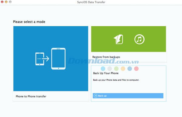 SynciOS Data Transfer cho Mac