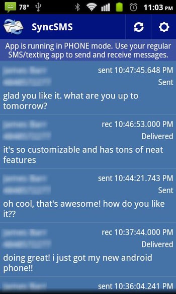 SyncSMS for Android