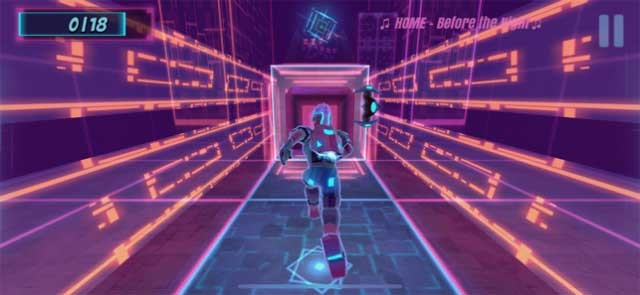 Nhảy và tăng tốc để vượt chướng ngại, lướt để tiêu diệt kẻ thù và né tránh các vật thể