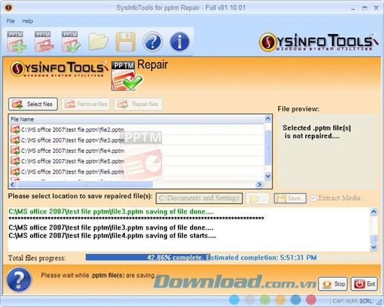 SysInfoTools MS PowerPoint Pptm File Repair