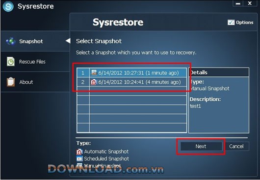 Sysrestore