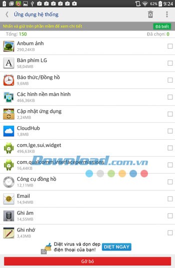 System app remover (ROOT) cho Android