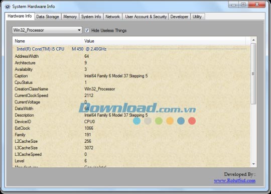 System Hardware Info