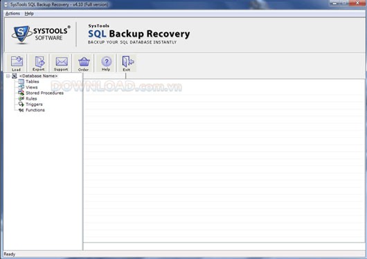 SysTools SQL Backup Recovery.