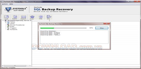 SysTools SQL Backup Recovery.