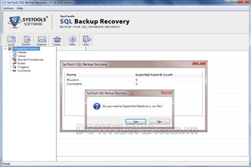 SysTools SQL Backup Recovery.