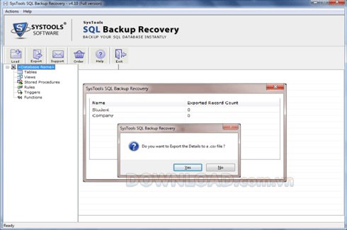 SysTools SQL Backup Recovery.