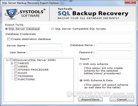 SysTools SQL Backup Recovery.