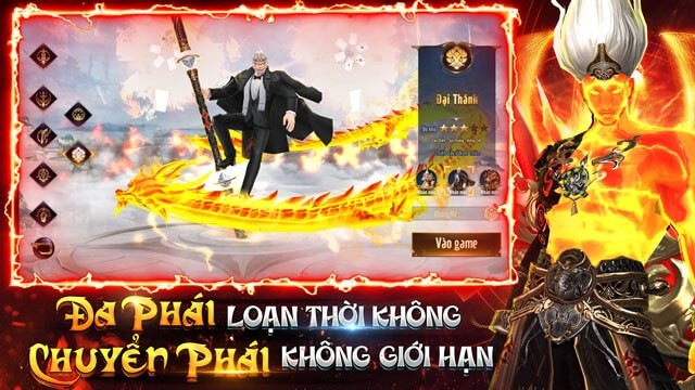 Nhiều môn phái quen thuộc, kèm theo chuyển phái không giới hạn