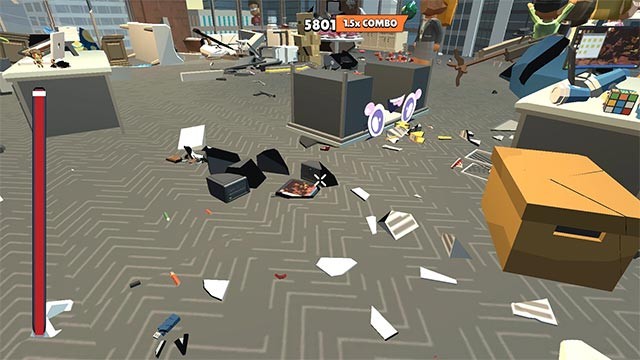 Dùng điểm để mở khóa các đối tượng, item và màn chơi mới trong Table Flip Simulator game