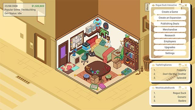 Tabletop Inc. là game kinh doanh trò chơi bàn cờ với bầu không khí ấm cúng, ít áp lực