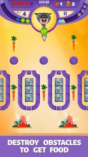 Phá hủy các chướng ngại để nhận thức ăn