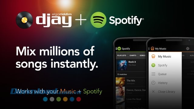 Djay Free tích hợp Spotify