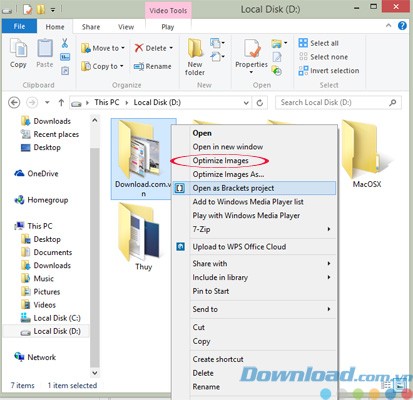 Tối ưu hóa thư mục ảnh
