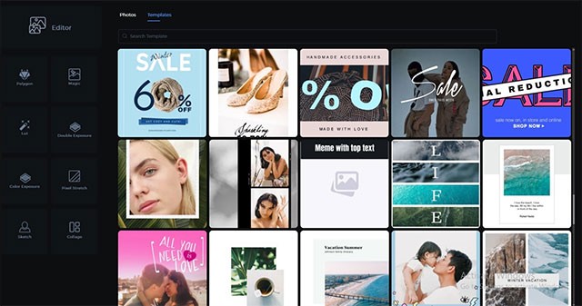 Sử dụng template để sửa ảnh nhanh hơn