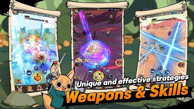 Vũ khí và kỹ năng sẽ tạo ra các chiến lược hiệu quả và độc đáo