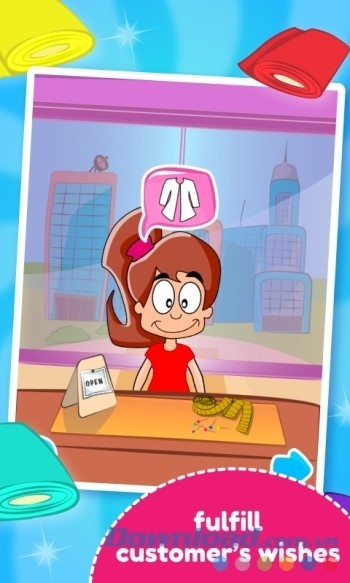 Giúp bé yêu trở thành thợ may tí hon trong game Tailor Kids