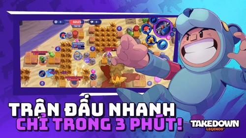 Trận đấu nhanh, chỉ trong vòng 3 phút