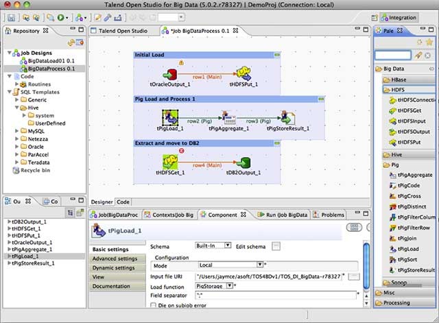 Talend Open Studio for Big Data sẽ tự động tạo mã MapReduce