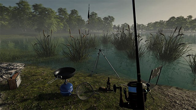 Chuẩn bị đồ câu và sẵn sàng cho buổi đi câu Chủ nhật thú vị trong khi chơi Tales of Herring Lake game
