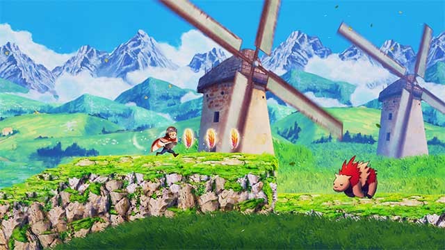 Bạn có thể nhảy, lướt và di chuyển các đường hầm gió