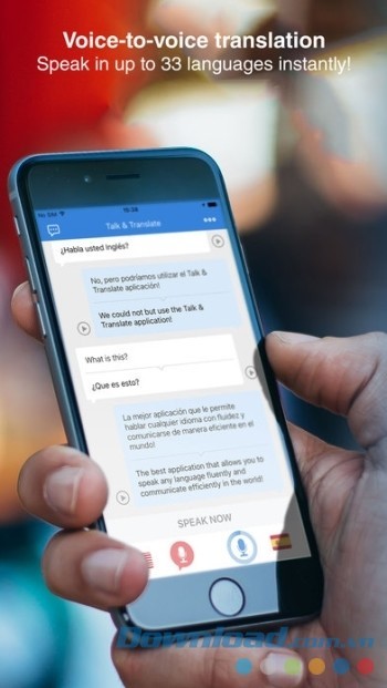 Công cụ dịch nói nhanh và chính xác Talk & Translate Free