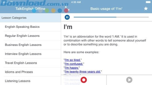 Luyện nói tiếng Anh offline ngay trên điện thoại